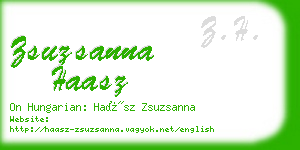 zsuzsanna haasz business card